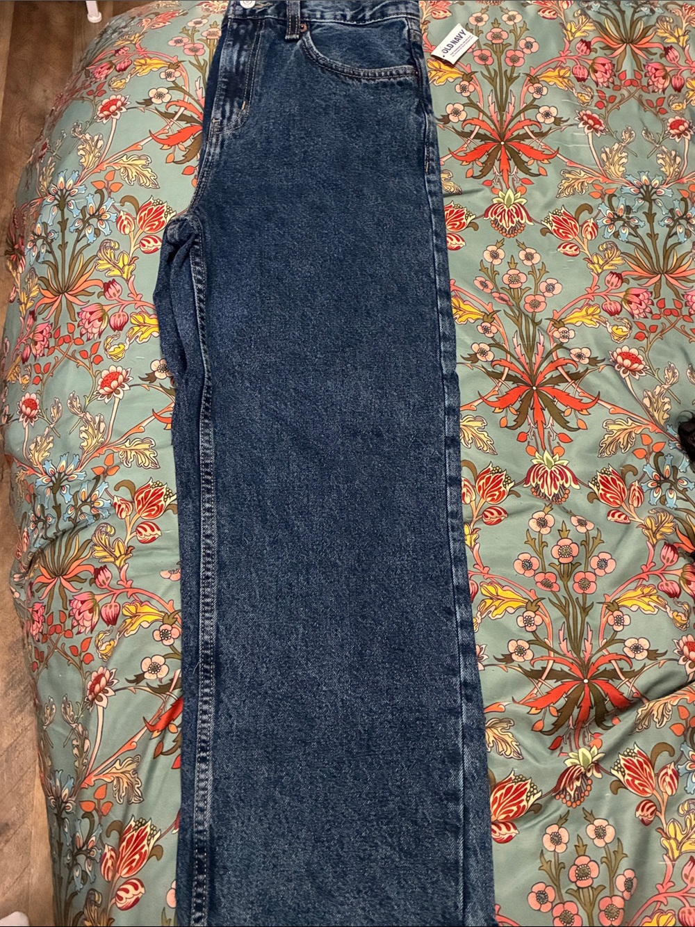Classic Baggy Dark Wash Jeans - Blue